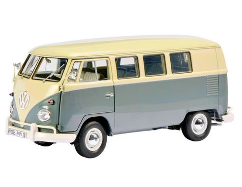 Schuco SH0375 VW T1 BUS 1962 GREY/CREAM 1:18 Modellino