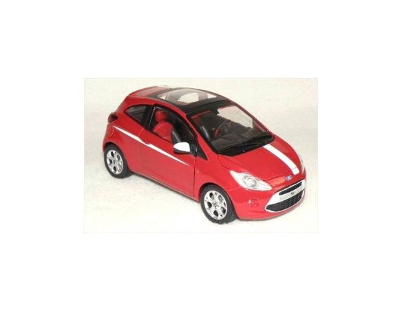 MONDO MOTORS MM51123 FORD KA 2009 ROSSA BANDE BIANCHE 1:24 Modellino