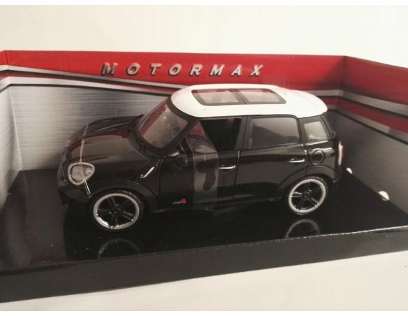 Motormax 73353 MINI COOPER S COUNTRYMAN 2011 NERA ROOF 1:24 Modellino