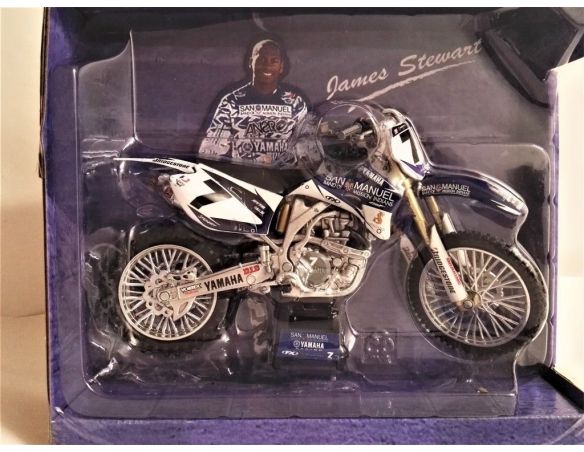 New Ray 44103 YAMAHA YZ 450 F JAMES STEWART 1:12 Modellino