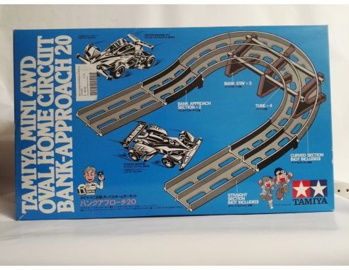 TAMIYA 69537 OVAL HOME 4WD CURVA SOPRAELEVATA 4 CORSIE SCATOLA ROVINATA
