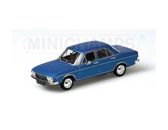 Minichamps 430019104 AUDI 100 1969 BLU METALIZZATO 1:43 Modellino