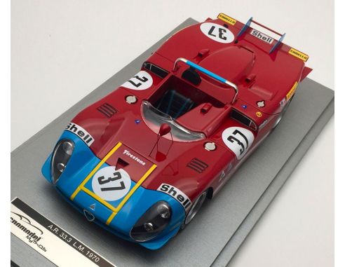Tecnomodel TMD1827C ALFA ROMEO 33.3 N.37 DNF LM 1970 T.HEZEMANS-M.GREGORY LIM.100 PCS 1:18 Modellino