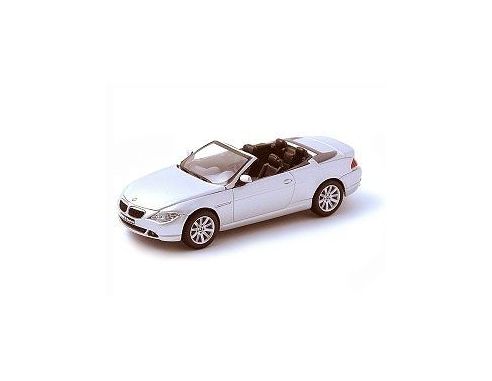 Kyosho 03512S Bmw Serie 6 Silver Convertible 2004 1:43  Modellino