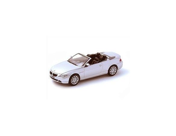 Kyosho 03512S Bmw Serie 6 Silver Convertible 2004 1:43  Modellino