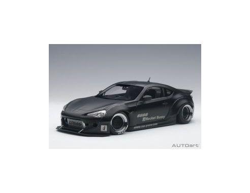 AUTOART AA78755 ROCKET BUNNY TOYOTA 86 BLACK W/BLACK WHEELS 1:18 Modellino