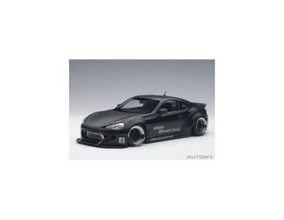 AUTOART AA78755 ROCKET BUNNY TOYOTA 86 BLACK W/BLACK WHEELS 1:18 Modellino