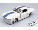 Maisto MI31094W FORD MUSTANG GT 1967 WHITE W/BLUE STRIPES 1:24 Modellino