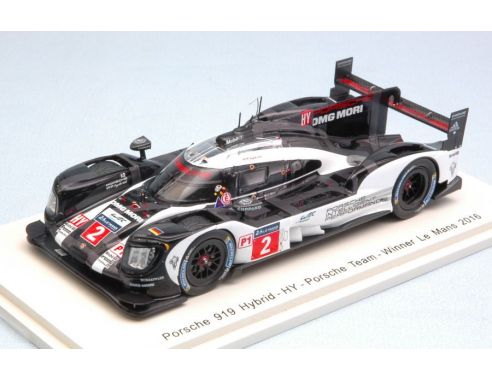 Spark Model S43LM16 PORSCHE 919 HYBRID N.2 WINNER LM 2016 R.DUMAS-N.JANI-M.LIEB 1:43 Modellino