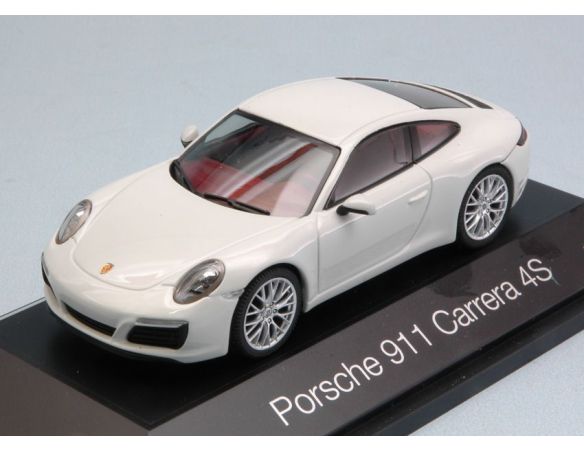 Herpa HP7104 PORSCHE 911 CARRERA 4S 2013 WHITE 1:43 Modellino