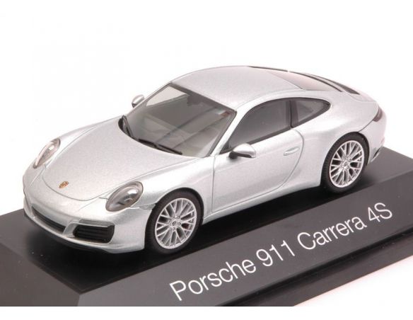 Herpa HP7105 PORSCHE 911 CARRERA 4S 2013 SILVER 1:43 Modellino