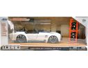 Jada JADA54021-2 SHELBY COBRA 427 S/C 1965 WHITE W/BLUE STRIPES + SET WHEELS/TIRES 1:24 Modellino