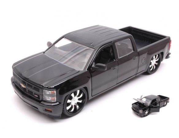 JADA TOYS JADA97026-1 CHEVY SILVERADO 2014 BLACK 1:24 Modellino