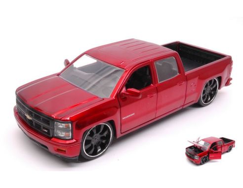 JADA TOYS JADA97026-2 CHEVY SILVERADO 2014 METALLIC RED 1:24 Modellino