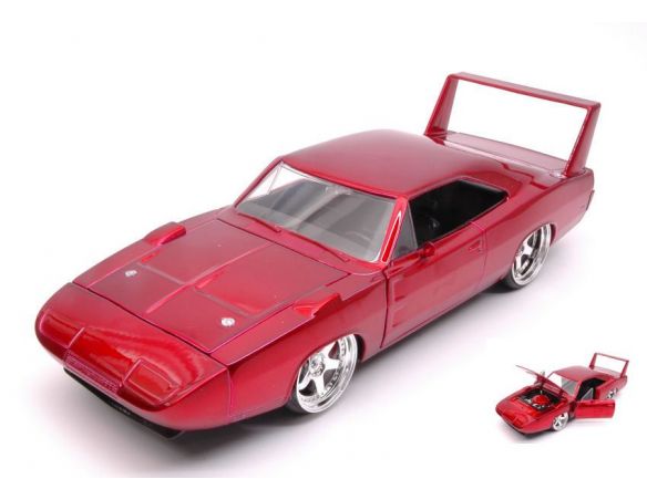 Jada JADA97060 DOM'S DODGE CHARGER DAYTONA FAST & FURIOUS 7 METALLIC RED 1:24 Modellino