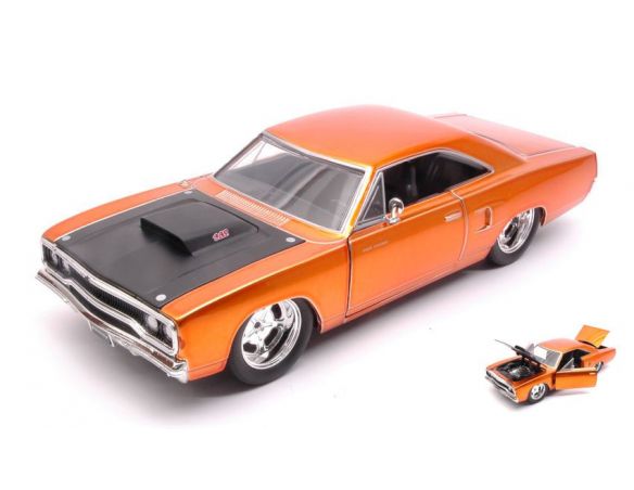 JADA TOYS JADA97126 DOM S PLYMOUTH ROAD RUNNER 1970 FAST & FURIOUS COPPER METALLIC 1:24 Modellino