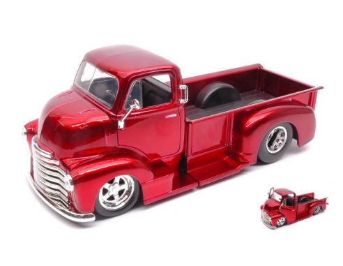 JADA TOYS JADA97460 CHEVY COE PICK UP 1952 METALLIC RED 1:24 Modellino