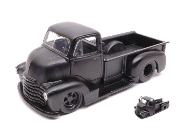 JADA TOYS JADA97461 CHEVY COE PICK UP 1952 MATT BLACK 1:24 Modellino