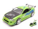 Jada 97603 Fast & Furious Mitsubishi Eclipse 1995 Brian's verde lime 1:24 Modellino