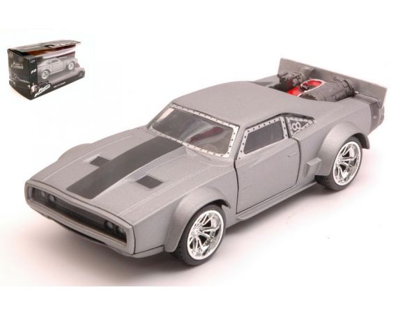 JADA TOYS JADA98299 DOM S ICE CHARGER FAST & FURIOUS MATT METALLIC GREY 1:32 Modellino