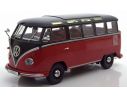 KK Scale KKDC180153 VW T1 SAMBA BUS 1959 DARK RED/BLACK 1:18 Modellino