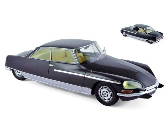 Metal-18 MET18004A CITROEN DS 21 CHAPRON LE LEMAN 1968 NIGHT BLUE (LUCI FUNZ.) 1:18 Modellino