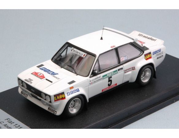 Trofeu TFRRAL48 FIAT 131 ABARTH 4th RALLY OF PORTUGAL 77 ANDRUET/DELFERRIER 1:43 Modellino