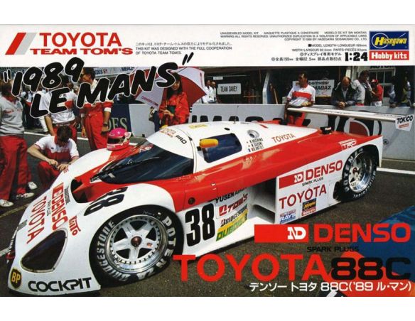 Hasegawa HG20235 DENSO TOYOTA 88C LM 1989 KIT 1:24 Modellino