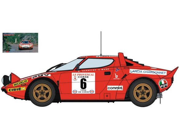 Hasegawa HG20282 LANCIA STRATOS HF 6 WINNER TOUR DE CORSE 1975 B.DARNICHE KIT 1:24 Modellino