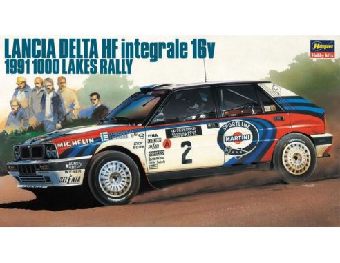 Hasegawa HG20289 LANCIA DELTA HF N.2 WINNER 1000 LAKES RALLY 1991 J.KANKKUNEN KIT 1:24 Modellino