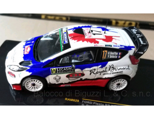 Ixo model RAM629 FORD FIESTA RS WRC N.17 RET.MONTE CARLO 2016 BOUFFIER-BELLOTTO 1:43 Modellino