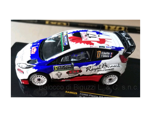 Ixo model RAM629 FORD FIESTA RS WRC N.17 RET.MONTE CARLO 2016 BOUFFIER-BELLOTTO 1:43 Modellino