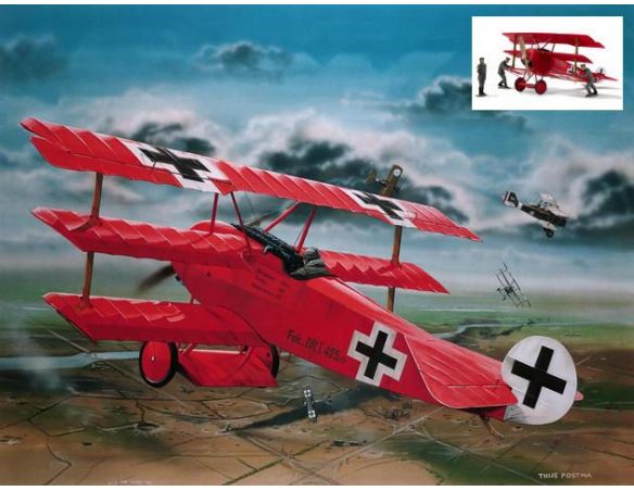 Revell RV04744 FOKKER DR.I BARONE ROSSO VON RICHTOFEN KIT 1:28 Modellino