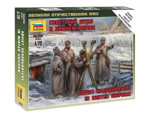 Zvezda Z6231 SOVIET HQ WINTER KIT 1:72 Modellino