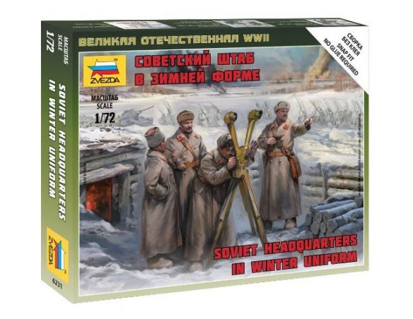 Zvezda Z6231 SOVIET HQ WINTER KIT 1:72 Modellino