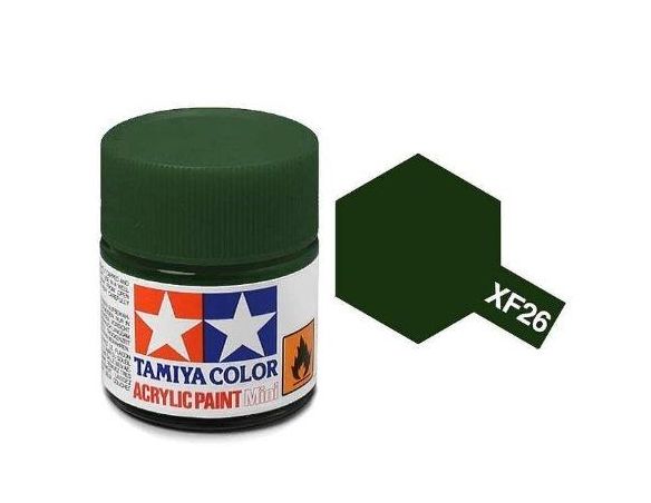 Tamiya Mini XF-26 Deep Green Verde 10ml Colore Acrylic per modellismo