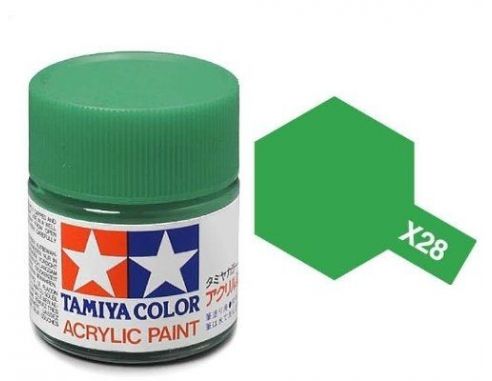 Tamiya MiniMini X-28 Park Green 10ml Colore Acrylic per modellismo