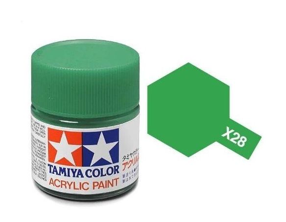 Tamiya MiniMini X-28 Park Green 10ml Colore Acrylic per modellismo