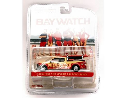 Greenlight GREEN44760F BAYWATCH FORD F-150 2016 LIFEGUARD BLISTER 1:64 Modellino