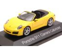 Herpa HP7102 PORSCHE 911 CARRERA CABRIOLET 2016 YELLOW 1:43 Modellino