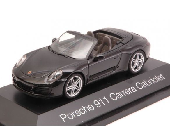 Herpa HP7103 PORSCHE 911 CARRERA CABRIOLET 2016 BLACK 1:43 Modellino
