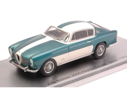 Kess Model KS43000260 ALFA ROMEO 2000 ABARTH COUPE' 1954 GREEN MET./WHITE 1:43 Modellino