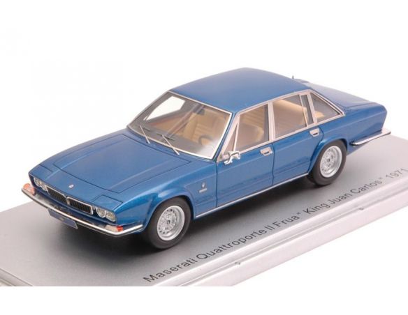 Kess Model KS43014085 MASERATI QUATTROPORTE II FRUA KING JUAN CARLOS 1971 BLUE LIM.272 1:43 Modellino