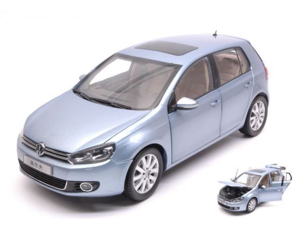 Paudi Model PD2282BL VW GOLF VI TSI 2012 METALLIC LIGHT BLUE 1:18 Modellino