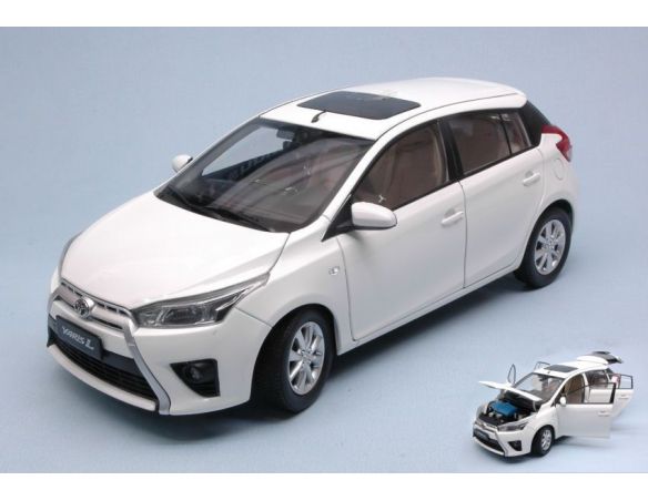 Paudi Model PD2317W TOYOTA YARIS L 2014 WHITE 1:18 Modellino
