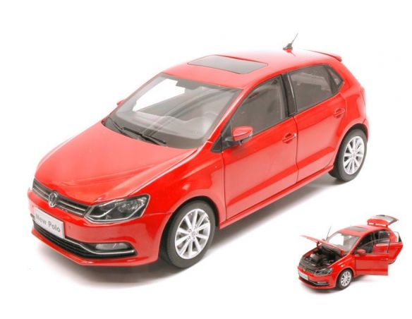 Paudi Model PD2338R VW NEW POLO 2014 RED 1:18 Modellino