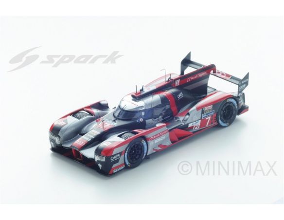 Spark Model S18266 AUDI R18 N.7 4th LM 2016 FASSLER-LOTTERER-TRELUYER 1:18 Modellino