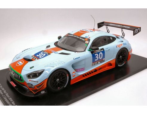 Spark Model S18SF003 MERCEDES AMG GT3 N.30 2nd 24 H PAUL RICARD 2016 HALL-GOETHE-BROWN 1:18 Modellino