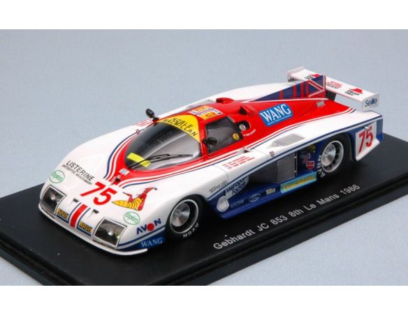 Spark Model S4097 GEBHARDT JC 843 N.75 8th LM 1986 I.HARROWER-E.CLEMENTS-T.DODD NOBLE 1:43 Modellino