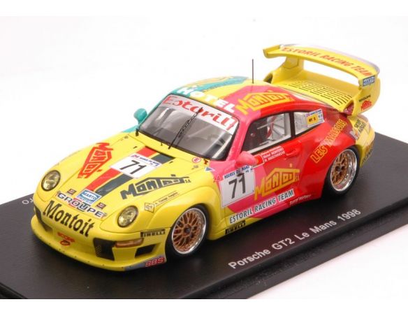Spark Model S4758 PORSCHE 911 GT2 N.71 LM 1998 M.MAISONNEUVE-M.MONTEIRO-M.MONTEIRO 1:43 Modellino
